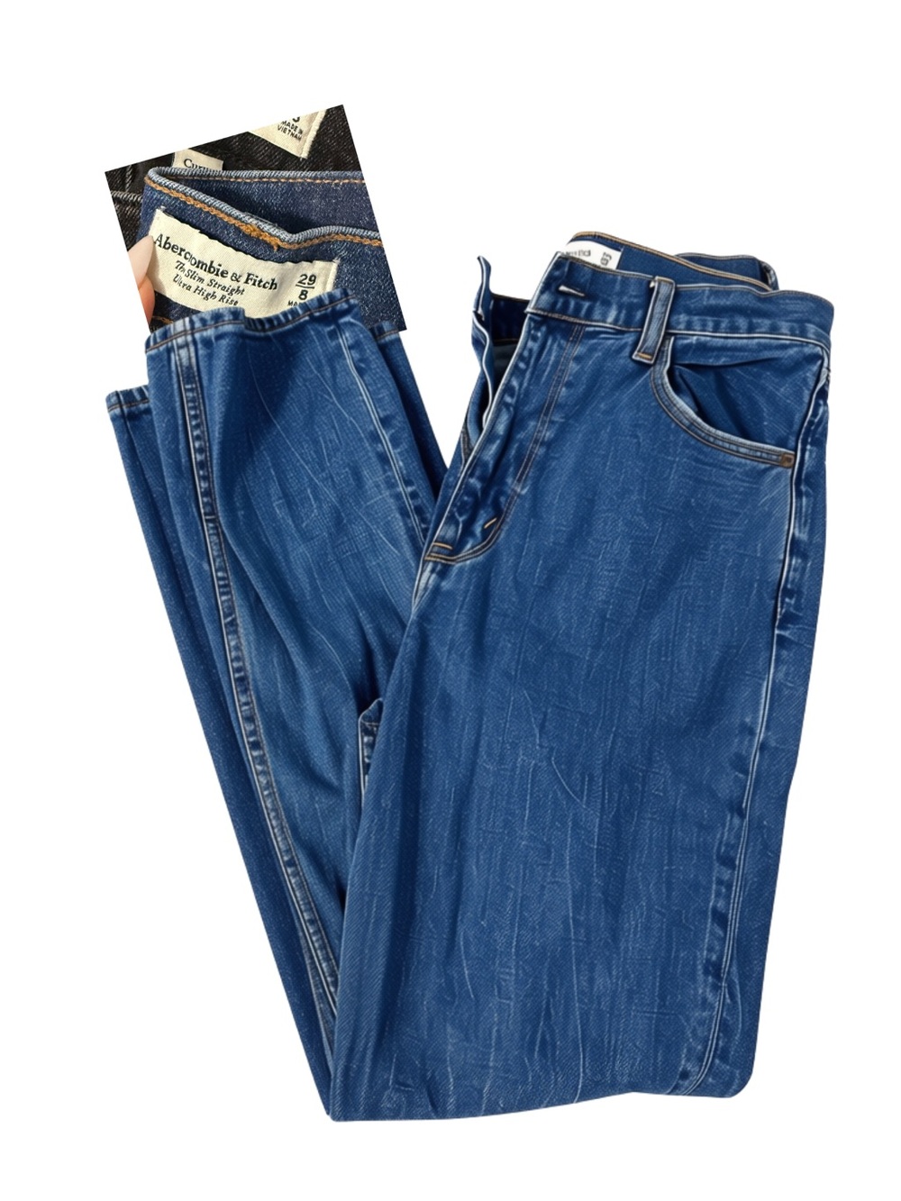 Abercrombie & Fitch Slim Straight Ultra High Rise Curve Love l Size 8/29R